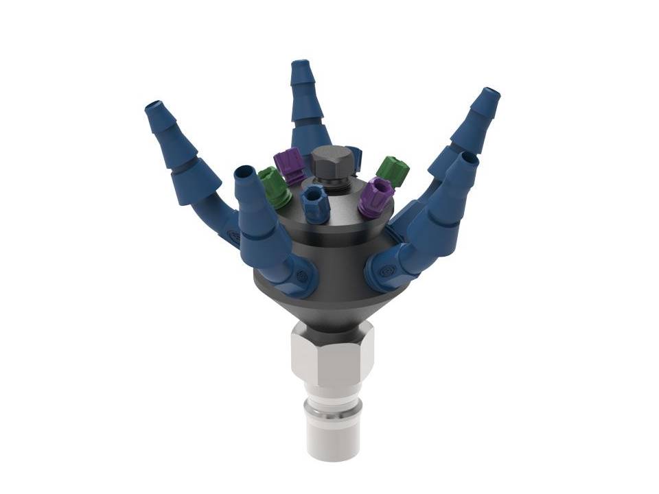 S.C.A.T HPLC Manifold with Stainless Steel Quick Disconnect for Justrite Containers - MSE Supplies LLC