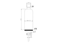MSE PRO Sand Plate Chromatography Column, 25# Internal Thread, φ80mm, 4mm Aperture, Effective Length: 203mm