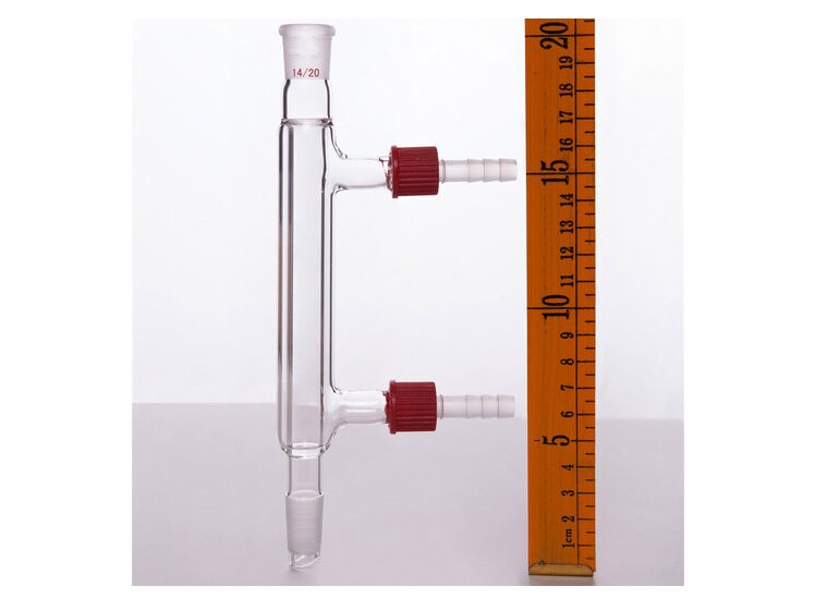 MSE PRO Straight Condenser, with Detachable Nozzle, 14/20, Effective Length 120mm, φ8mm Nozzle