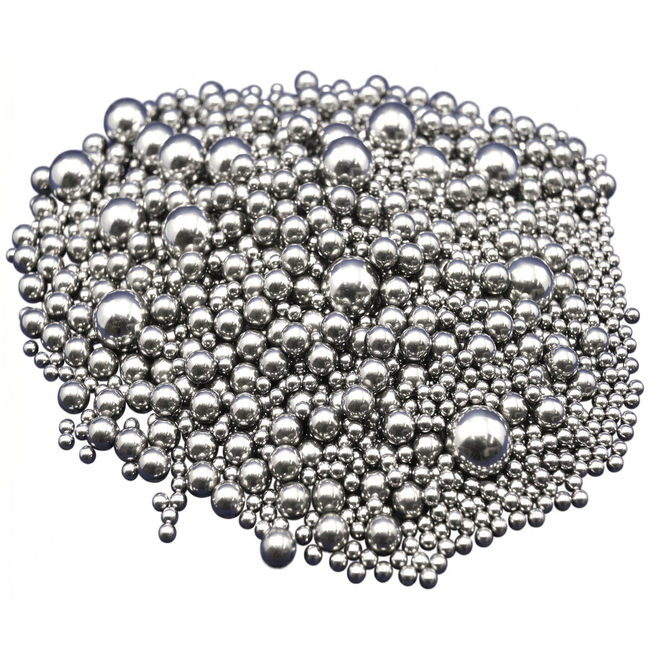 MSE PRO Milling Media Set for 5L (5000 ml) 440C SS Roller Mill Jar (Smaller Media) AI image