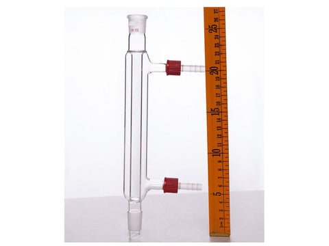 MSE PRO Straight Condenser, with Detachable Nozzle, 19/22, Effective Length 180mm, φ8mm Nozzle