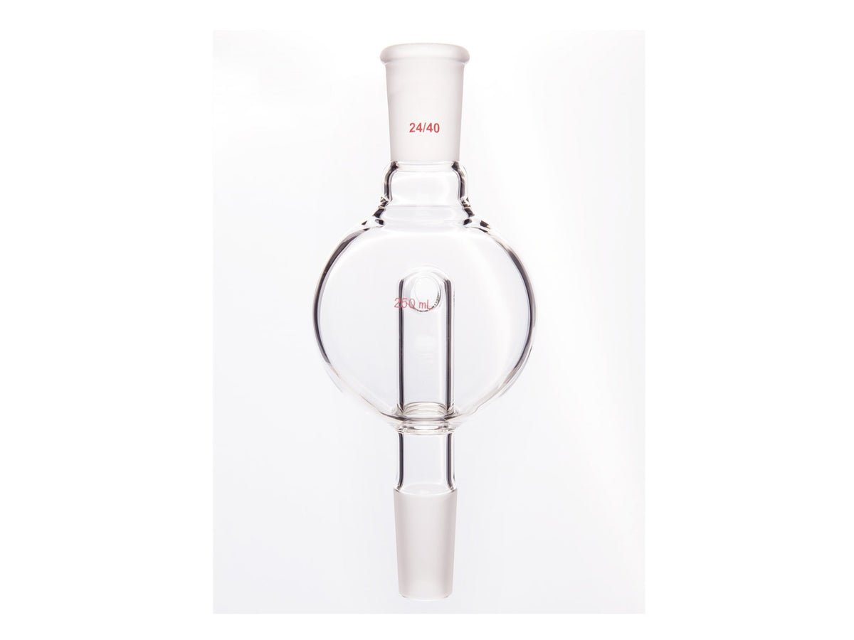 MSE PRO Splash-Proof Balls, Upper Mouth: 24/40, Lower Mouth: 24/40, 250mL - MSE Supplies LLC