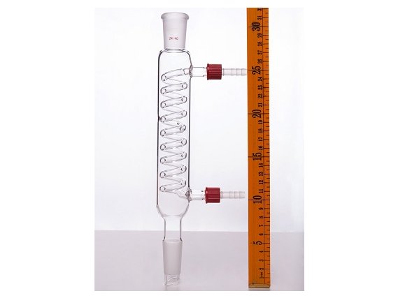 MSE PRO Snake Type Condenser, with Detachable Nozzle, 24/40, Effective Length 200mm, φ8mm Nozzle