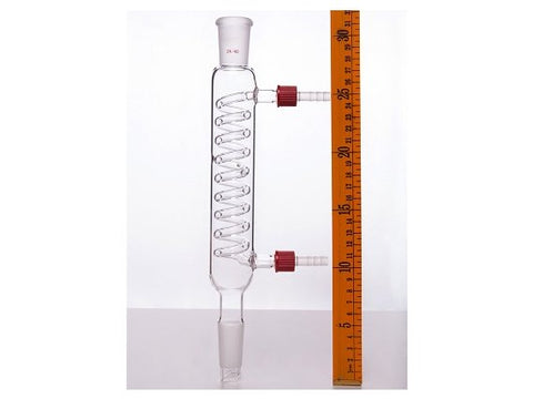 MSE PRO Snake Type Condenser, with Detachable Nozzle, 24/40, Effective Length 200mm, φ8mm Nozzle