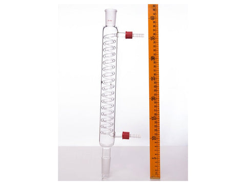 MSE PRO Snake Type Condenser, with Detachable Nozzle, 24/40, Effective Length 300mm, φ8mm Nozzle