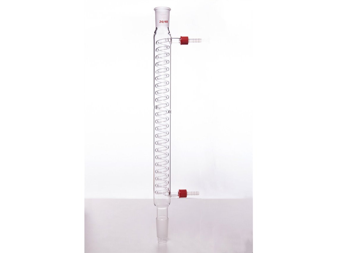 MSE PRO Snake Type Condenser, with Detachable Nozzle, 24/40, Effective Length 400mm, φ8mm Nozzle