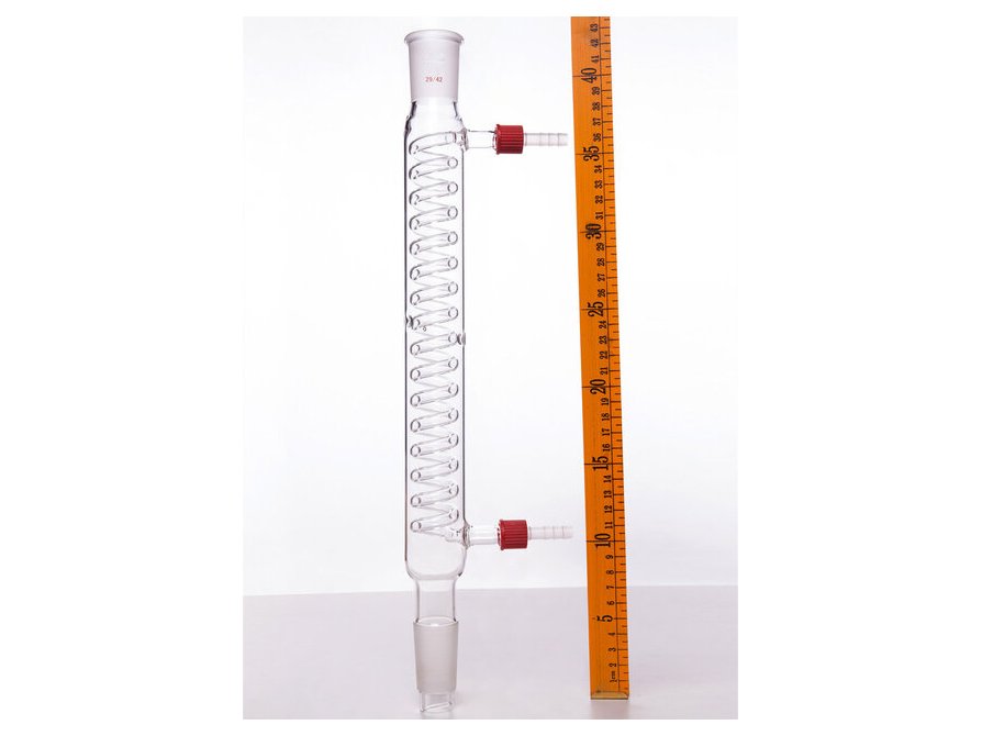 MSE PRO Snake Type Condenser, with Detachable Nozzle, 29/42, Effective Length 300mm, φ8mm Nozzle