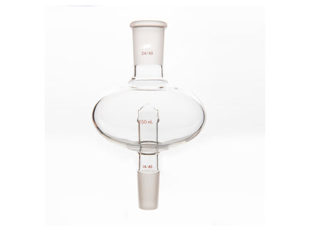 MSE PRO Flat Splash-Proof Balls, Upper Mouth: 24/40, Lower Mouth: 24/40, 250mL - MSE Supplies LLC