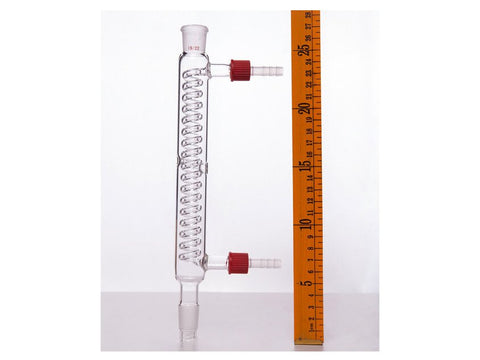 MSE PRO Snake Type Condenser, with Detachable Nozzle, 19/22, Effective Length 200mm, φ8mm Nozzle - MSE Supplies LLC