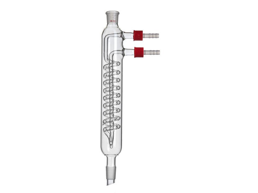 MSE PRO High Capacity Reflux Condenser, 19/22, Condenser Length: 175mm, φ8mm Detachable Nozzle