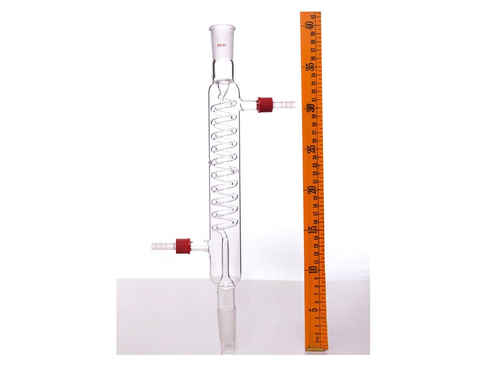 MSE PRO Grignard Snake Condenser, 24/40, Effective Length: 250mm, φ8mm ...