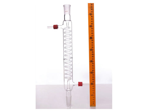 MSE PRO Grignard Snake Condenser, 24/40, Effective Length: 300mm, φ8mm Detachable Nozzle - MSE Supplies LLC