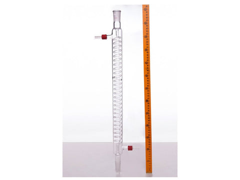 MSE PRO Grignard Snake Condenser, 24/40, Effective Length: 500mm, φ8mm Detachable Nozzle - MSE Supplies LLC