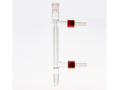 MSE PRO High Water Speed Straight Condenser, with Detachable Nozzle, 14/20, Interlayer Length: 110mm