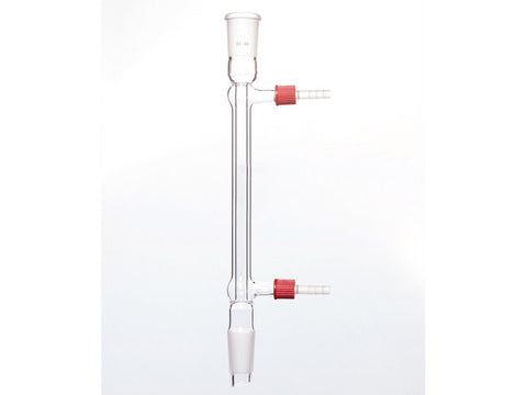 MSE PRO High Water Speed Straight Condenser, with Detachable Nozzle, 24/40, Interlayer Length: 200mm - MSE Supplies LLC