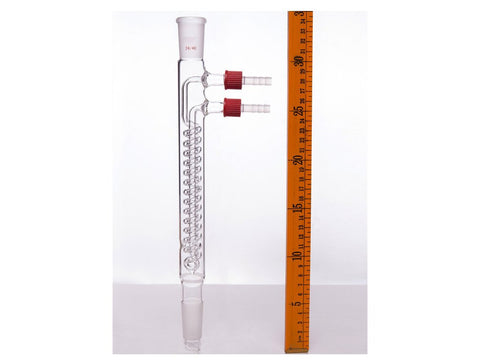 MSE PRO Snake Type Reflux Condenser, 24/40, Interlayer Length 175mm, φ8mm Detachable Nozzle - MSE Supplies LLC
