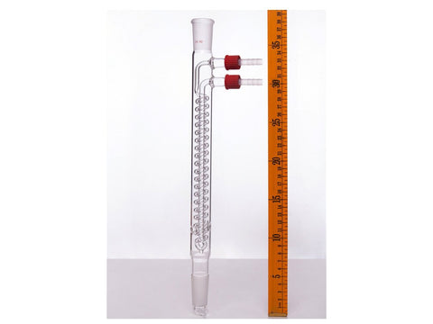 MSE PRO Snake Type Reflux Condenser, 24/40, Interlayer Length 225mm, φ8mm Detachable Nozzle - MSE Supplies LLC