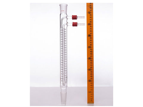 MSE PRO Snake Type Reflux Condenser, 24/40, Interlayer Length 275mm, φ8mm Detachable Nozzle - MSE Supplies LLC