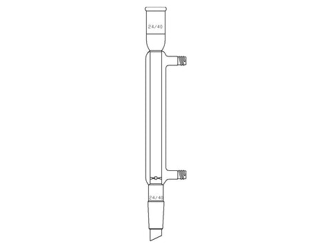 MSE PRO Insulated Sandwich Fractionating Column, with Detachable Nozzle, 24/40, Condensing Part Length 200mm