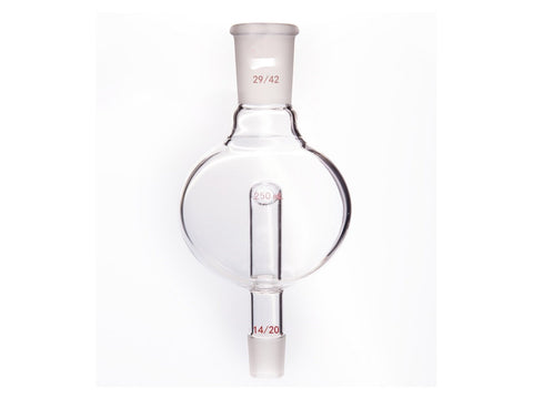 MSE PRO Splash-Proof Balls, Upper Mouth: 29/42, Lower Mouth: 14/20, 250mL - MSE Supplies LLC