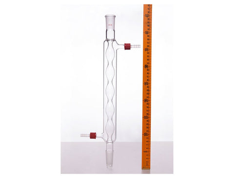 MSE PRO Spherical Condenser, with Detachable Nozzle, 24/40, Interlayer Length 300mm, φ8mm Nozzle