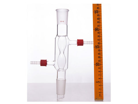 MSE PRO Spherical Condenser, with Detachable Nozzle, 29/42, Interlayer Length 100mm, φ8mm Nozzle