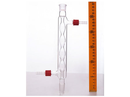MSE PRO Spherical Condenser, with Detachable Nozzle, 19/22, Interlayer Length 200mm, φ8mm Nozzle