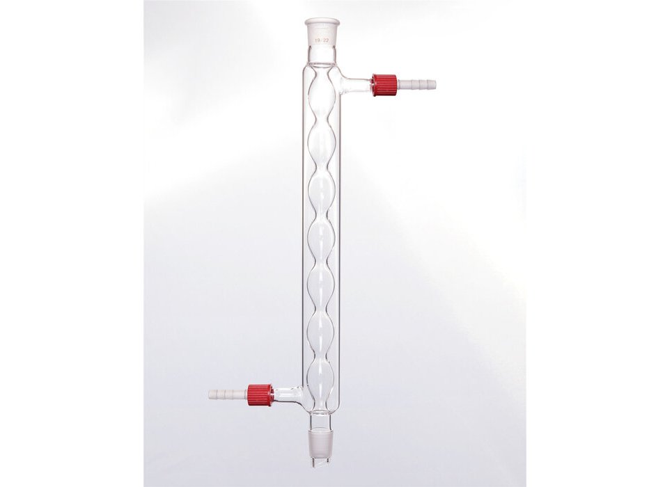 MSE PRO Spherical Condenser, with Detachable Nozzle, 19/22, Interlayer Length 300mm, φ8mm Nozzle