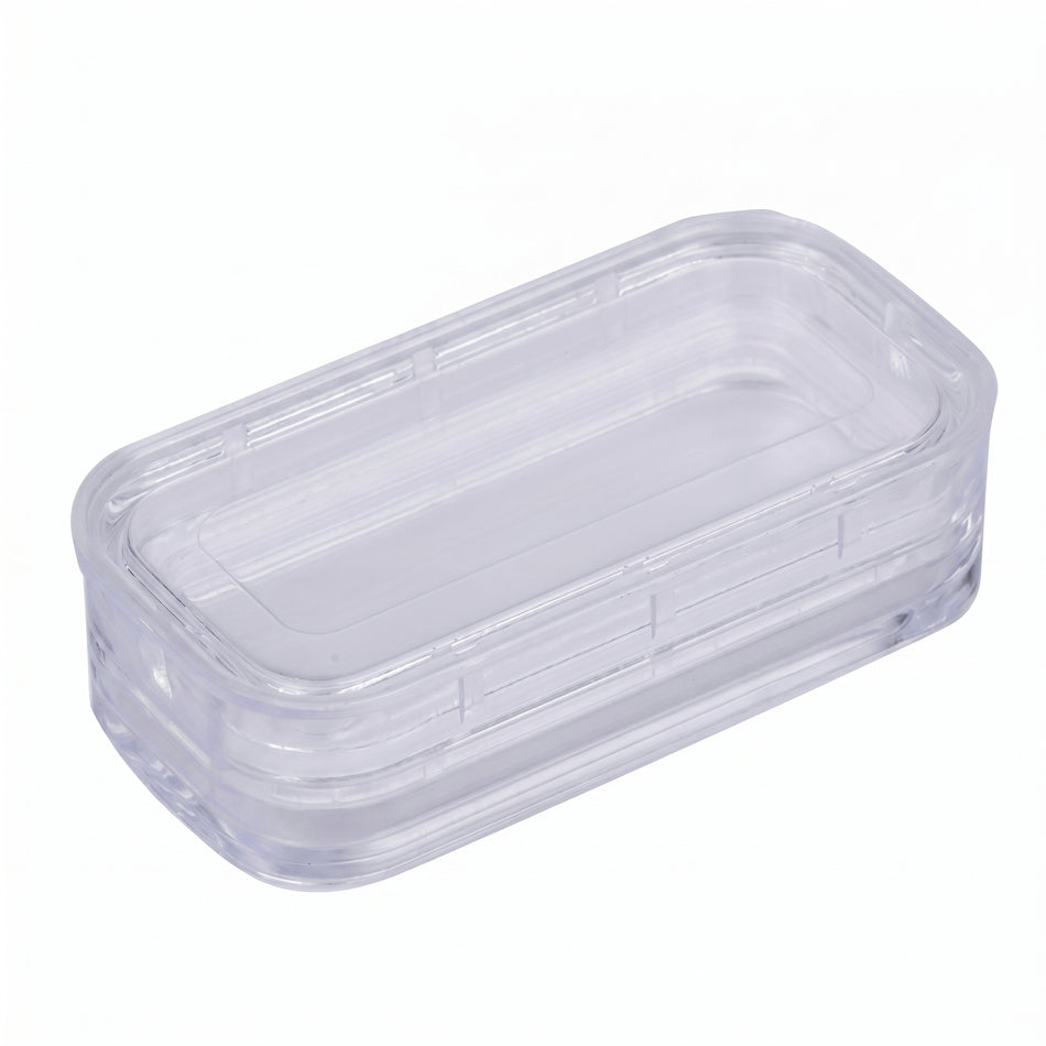 Pack of 4 MSE PRO Static Dissipative (ESD Safe) Plastic Membrane Boxes (80x42x21 mm) for Delicate Materials Storage AI image