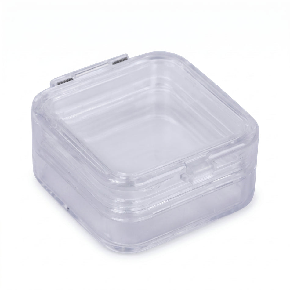 Pack of 4 MSE PRO Static Dissipative (ESD Safe) Plastic Membrane Boxes (51x51x25.5 mm) for Delicate Materials Storage AI image