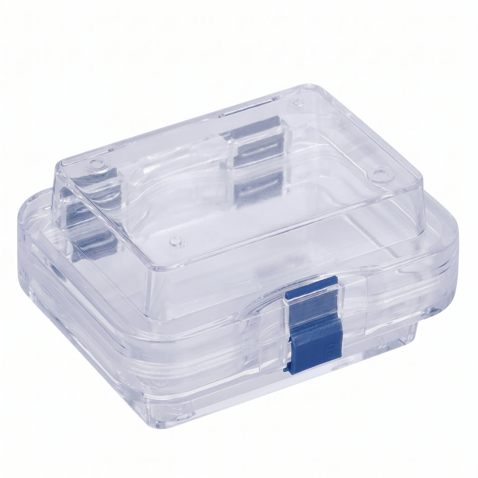 MSE PRO Static Dissipative (ESD Safe) Plastic Membrane Box (100x76x50 mm) for Delicate Materials Storage AI image