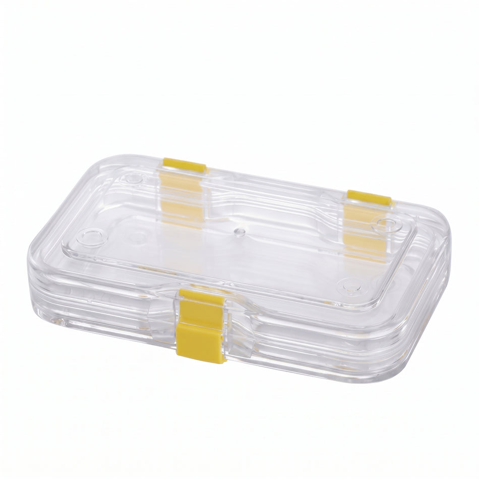 MSE PRO Static Dissipative (ESD Safe) Plastic Membrane Box (125x75x25 mm) for Delicate Materials Storage AI image