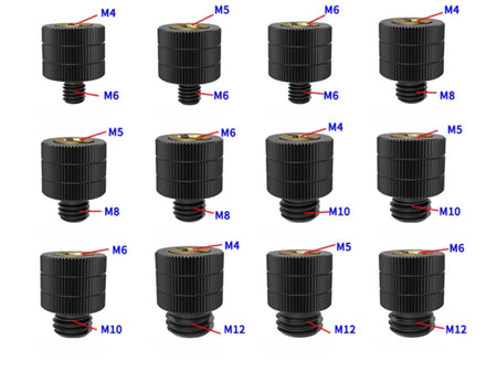 MSE PRO Male to Female Screw Adapter Rods - MSE Supplies LLC