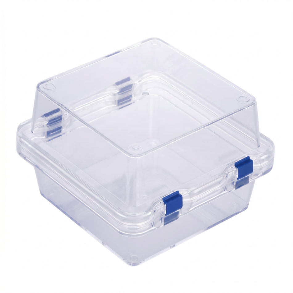 MSE PRO Plastic Membrane Box (150x150x100 mm) for Delicate Materials Storage AI image