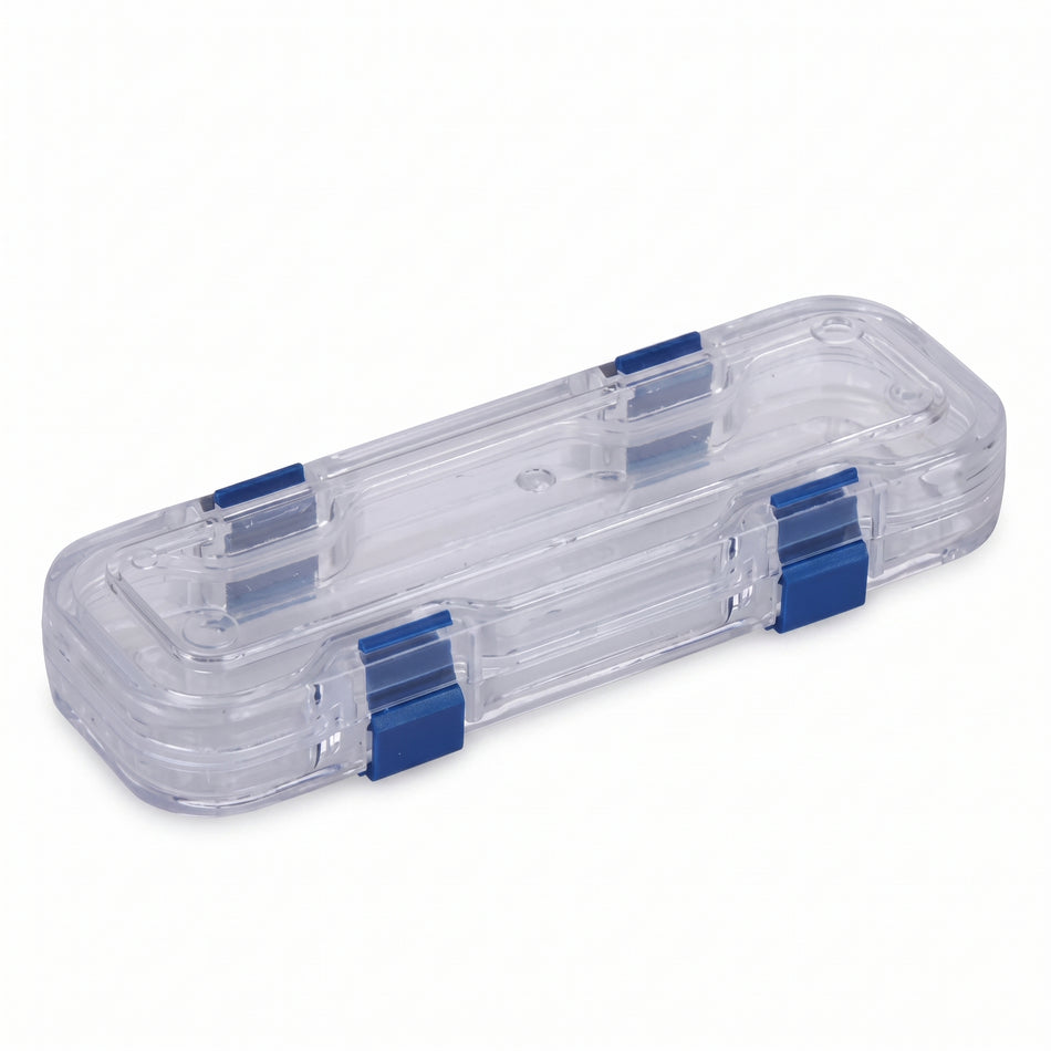 MSE PRO Plastic Membrane Box (150x50x25 mm) for Delicate Materials Storage AI image