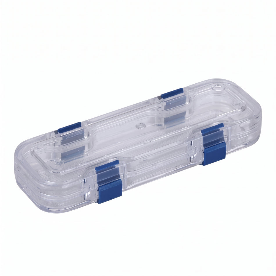 MSE PRO Static Dissipative (ESD Safe) Plastic Membrane Box (150x50x25 mm) for Delicate Materials Storage AI image
