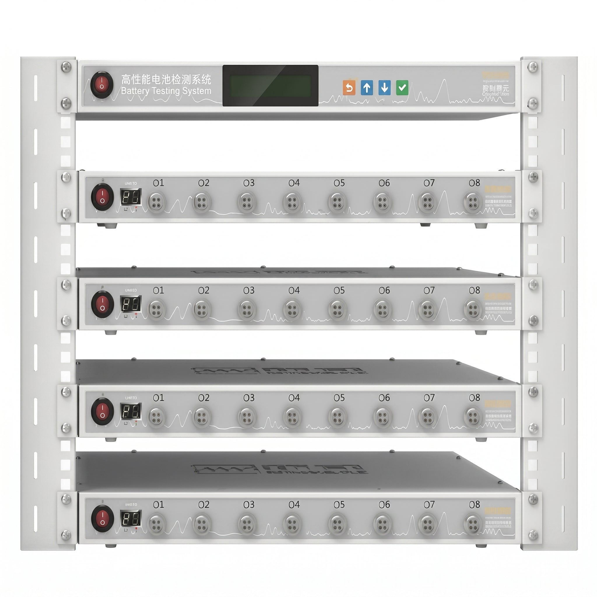 Rack for Holding Neware CT-4008T Series Battery Testing System (up to 4 units) AI image