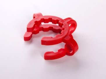 MSE PRO Grinding Mouth Plastic Clip, 29/42, 5 Pieces/Pack (Red)