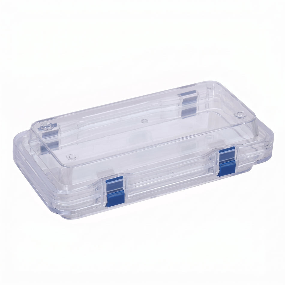 MSE PRO Static Dissipative (ESD Safe) Plastic Membrane Box (200x100x50 mm) for Delicate Materials Storage AI image