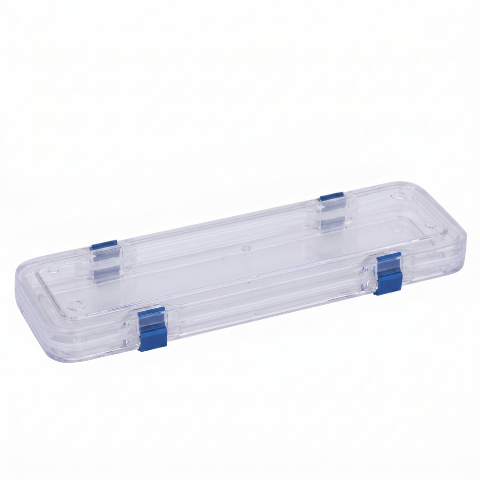 MSE PRO Static Dissipative (ESD Safe) Plastic Membrane Box (250x75x25 mm) for Delicate Materials Storage AI image