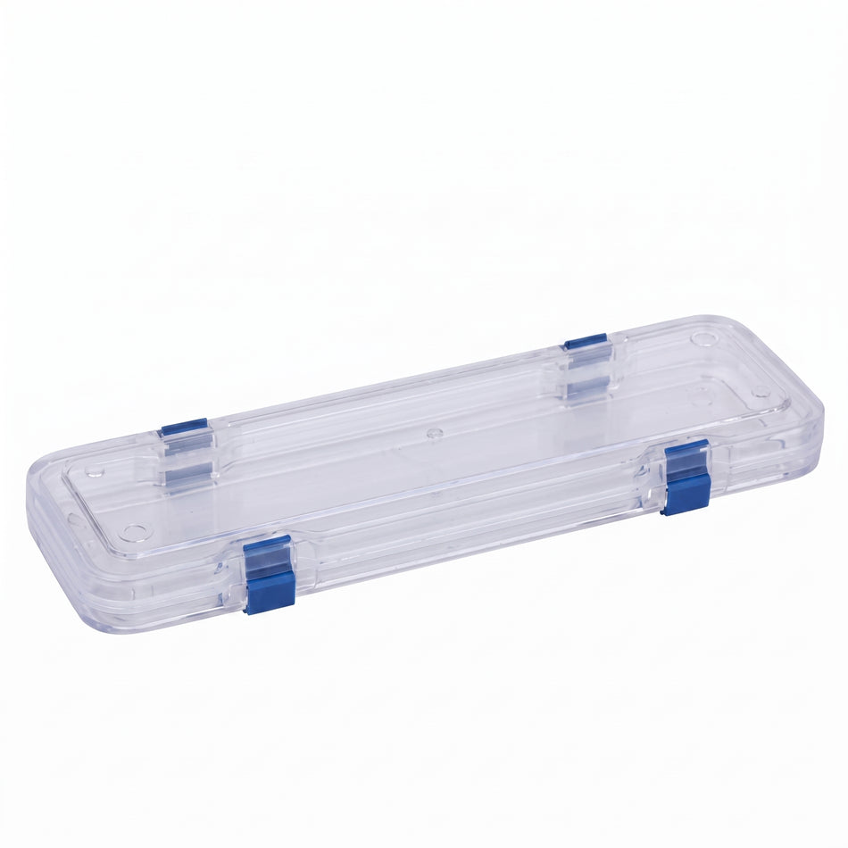 MSE PRO Plastic Membrane Box (250x75x25 mm) for Delicate Materials Storage AI image