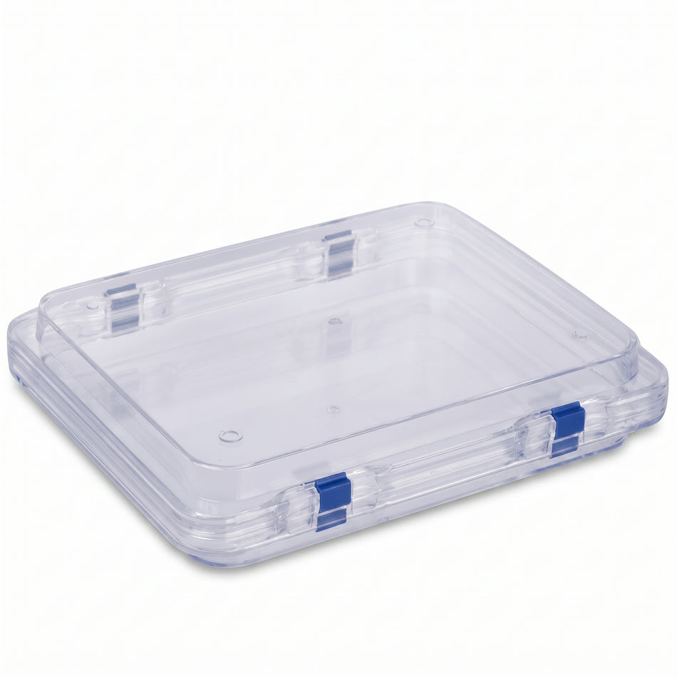 MSE PRO Static Dissipative (ESD Safe) Plastic Membrane Box (250x200x50 mm) for Delicate Materials Storage AI image