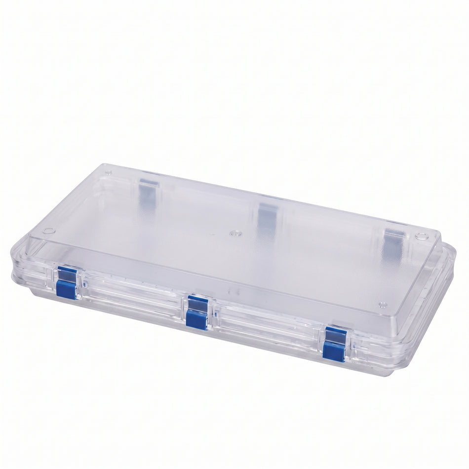 MSE PRO Plastic Membrane Box (300x150x51 mm) for Delicate Materials Storage AI image