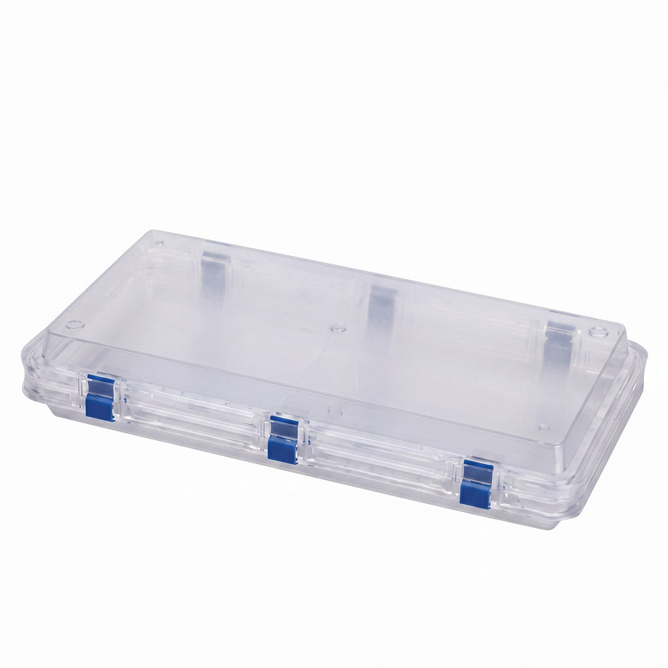 MSE PRO Plastic Membrane Box (300x150x76 mm) for Delicate Materials Storage AI image