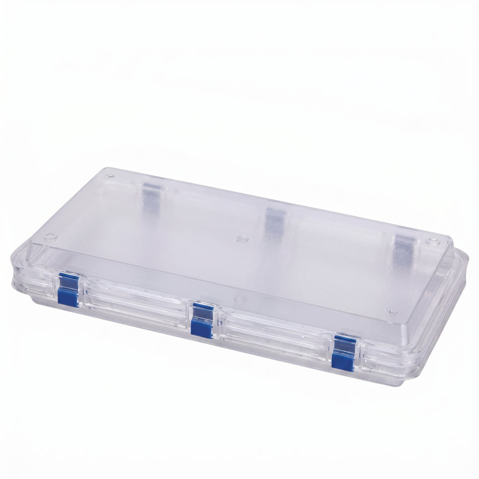 MSE PRO Static Dissipative (ESD Safe) Plastic Membrane Box (300x150x76 mm) for Delicate Materials Storage AI image