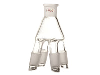 MSE PRO Four-Way Distillation Receiving Tube, (Vacuum Receiver) Grinding Mouth: 14/20