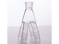 MSE PRO Four-Way Distillation Receiving Tube, (Vacuum Receiver) Grinding Mouth: 19/22