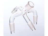 MSE PRO Three-Way Distillation Receiving Tube, with Small Nozzle, Grinding Mouth: 14/20