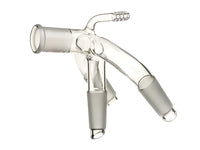 MSE PRO Three-Way Distillation Receiving Tube, with Small Nozzle, Grinding Mouth: 24/40