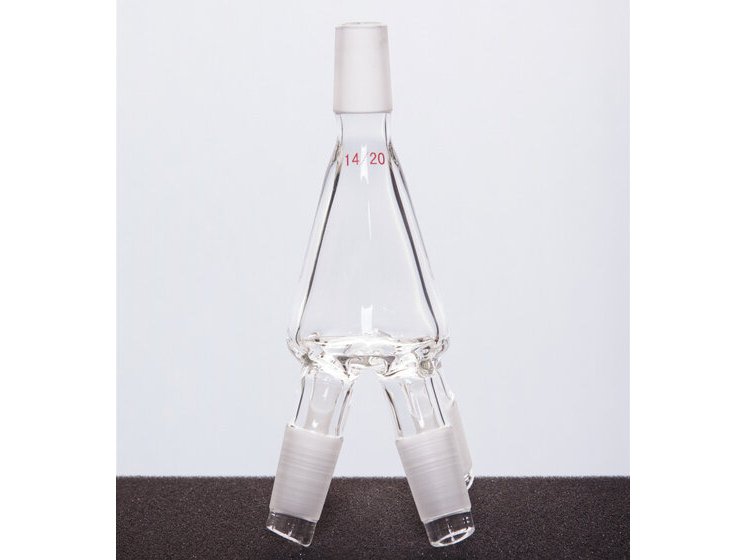 MSE PRO Four-Way Distillation Receiving Tube, Male Grinding Mouth: 14/20, Lower Part in the Picture and the Upper Part A551420 is Purchased Separately